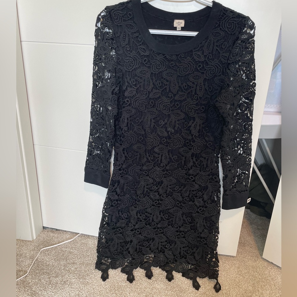 Wilfred - Black Lace Mini Dress